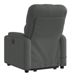 Fauteuil de massage inclinable Gris foncé Tissu