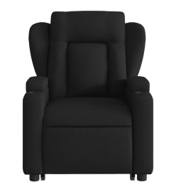 Fauteuil inclinable de massage électrique Noir Tissu