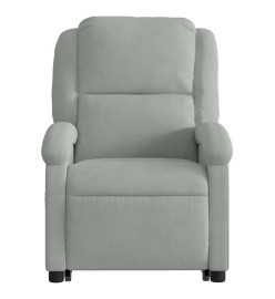 Fauteuil inclinable Gris clair Velours