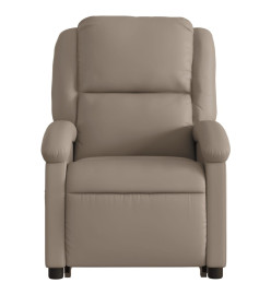 Fauteuil inclinable de massage électrique cappuccino similicuir