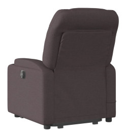 Fauteuil inclinable de massage Marron foncé Tissu