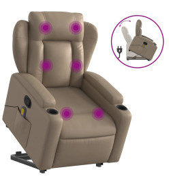 Fauteuil inclinable de massage Cappuccino Similicuir