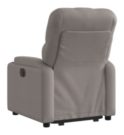 Fauteuil inclinable électrique taupe tissu