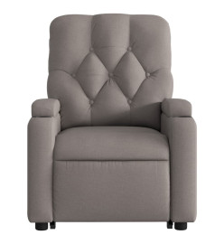 Fauteuil inclinable électrique taupe tissu