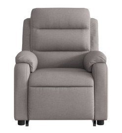 Fauteuil inclinable de massage Taupe Tissu