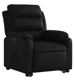 Fauteuil inclinable électrique noir similicuir