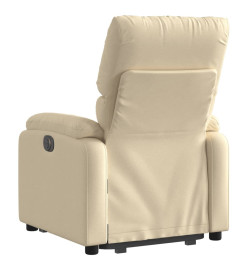 Fauteuil inclinable Crème Tissu