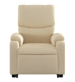 Fauteuil inclinable Crème Tissu