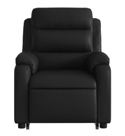 Fauteuil inclinable de massage Noir Similicuir