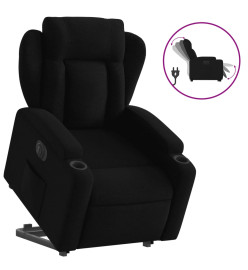 Fauteuil inclinable électrique noir tissu