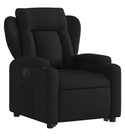 Fauteuil inclinable électrique noir tissu