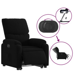 Fauteuil inclinable électrique noir tissu