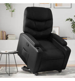 Fauteuil inclinable Noir Similicuir