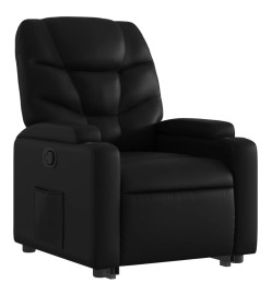 Fauteuil inclinable Noir Similicuir