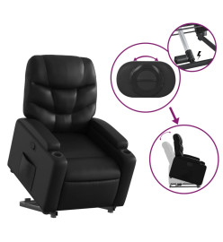 Fauteuil inclinable Noir Similicuir