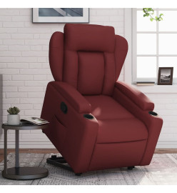 Fauteuil inclinable Rouge bordeaux Similicuir