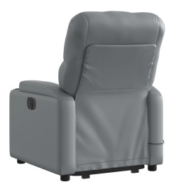 Fauteuil inclinable de massage Gris Similicuir