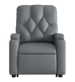 Fauteuil inclinable de massage Gris Similicuir