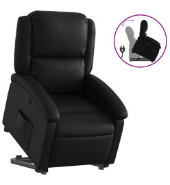 Fauteuil inclinable Noir Similicuir