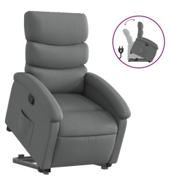 Fauteuil inclinable Gris foncé Tissu