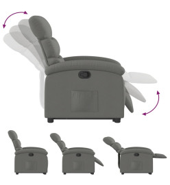 Fauteuil inclinable Gris foncé Tissu