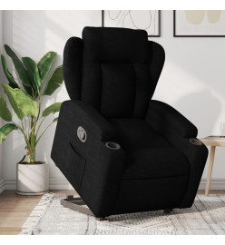 Fauteuil inclinable noir tissu