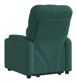 Fauteuil inclinable électrique vert foncé tissu