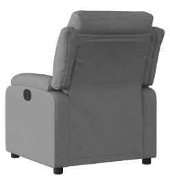 Fauteuil inclinable électrique Gris foncé Tissu