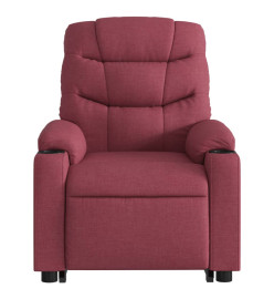 Fauteuil inclinable de massage électrique Rouge bordeaux Tissu