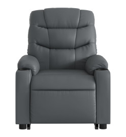 Fauteuil inclinable de massage Gris Similicuir