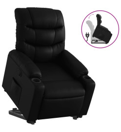 Fauteuil inclinable Noir Similicuir