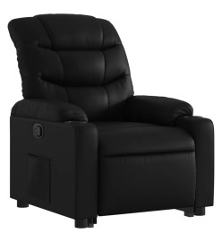 Fauteuil inclinable Noir Similicuir