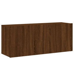 Armoires murales TV 5 pcs chêne marron bois d'ingénierie