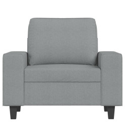 Fauteuil Gris clair 60 cm Tissu