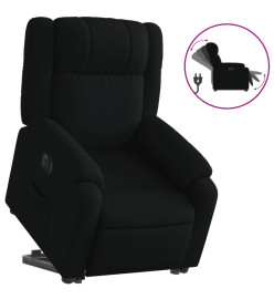 Fauteuil inclinable électrique noir tissu