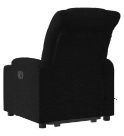 Fauteuil inclinable de massage électrique Noir Tissu