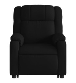 Fauteuil inclinable de massage électrique Noir Tissu