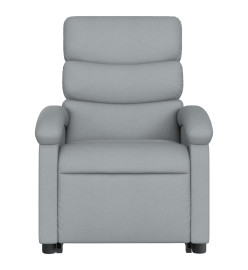 Fauteuil de massage inclinable Gris clair Tissu