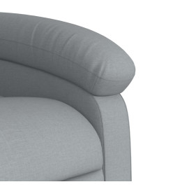 Fauteuil de massage inclinable Gris clair Tissu