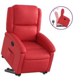 Fauteuil inclinable Rouge Similicuir