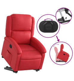 Fauteuil inclinable Rouge Similicuir