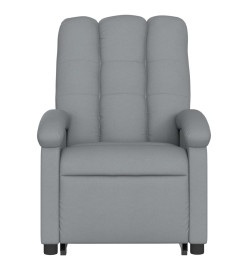 Fauteuil inclinable électrique gris clair tissu