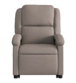 Fauteuil inclinable électrique taupe tissu