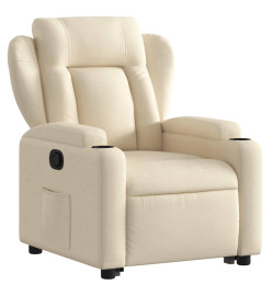 Fauteuil inclinable Crème Tissu