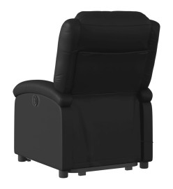 Fauteuil inclinable de massage Noir Similicuir