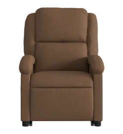 Fauteuil de massage inclinable Marron Tissu