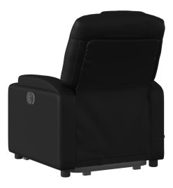 Fauteuil inclinable de massage électrique noir similicuir