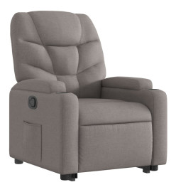 Fauteuil inclinable taupe tissu