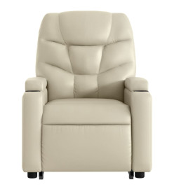 Fauteuil inclinable Crème Similicuir