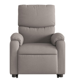 Fauteuil inclinable taupe tissu